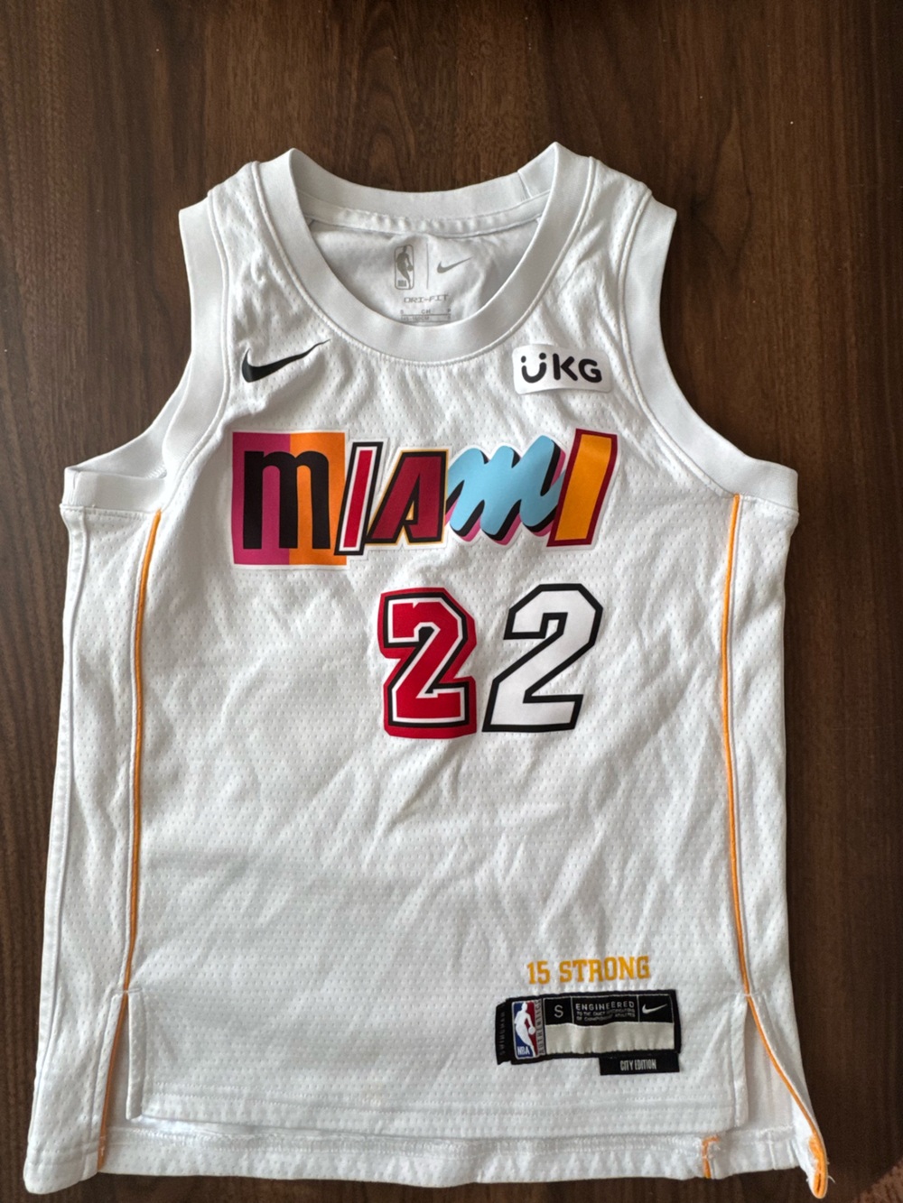 Nike Jimmy Butler #22 Miami Heat City Edition Youth Jersey White Small